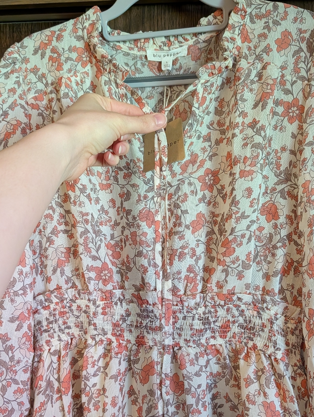 Blu Pepper Floral Ruffle Dress - Picture 4 of 7